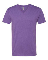Next Level Men's CVC V - Neck T-Shirt - Next Level 6240 Purple Rush S Short Sleeve T-Shirts