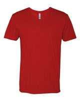 Next Level Men's CVC V - Neck T-Shirt - Next Level 6240 Red S Short Sleeve T-Shirts