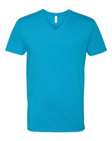 Next Level Men's CVC V - Neck T-Shirt - Next Level 6240 Turquoise S Short Sleeve T-Shirts