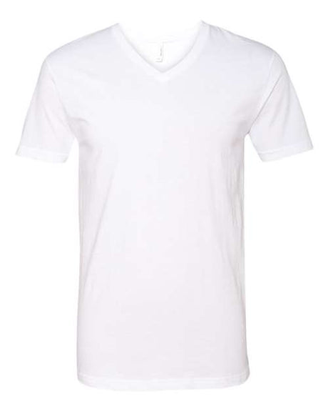 Next Level Men's CVC V - Neck T-Shirt - Next Level 6240 White S Short Sleeve T-Shirts