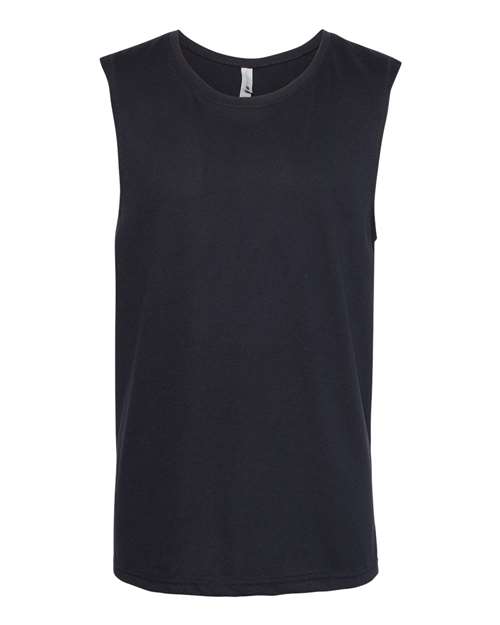 Next Level Men's Lightweight Cotton/Poly Muscle Tank - Next Level 6333 Black XS
