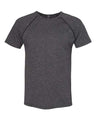 Next Level Men's Mock Twist Raglan T-Shirt - Next Level 2050 Black S Short Sleeve T-Shirts