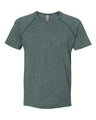 Next Level Men's Mock Twist Raglan T-Shirt - Next Level 2050 Forest Green S Short Sleeve T-Shirts