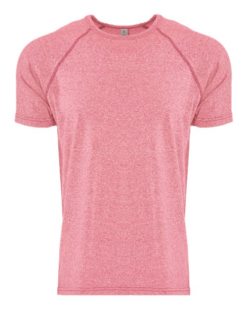 Next Level Men's Mock Twist Raglan T-Shirt - Next Level 2050 Tech Pink S Short Sleeve T-Shirts