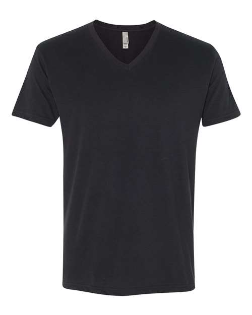 Next Level Men's Sueded V - Neck T-Shirt - Next Level 6440 Black XS Short Sleeve T-Shirts