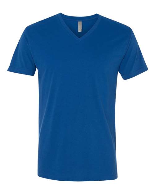 Next Level Men's Sueded V - Neck T-Shirt - Next Level 6440 Cool Blue XS Short Sleeve T-Shirts