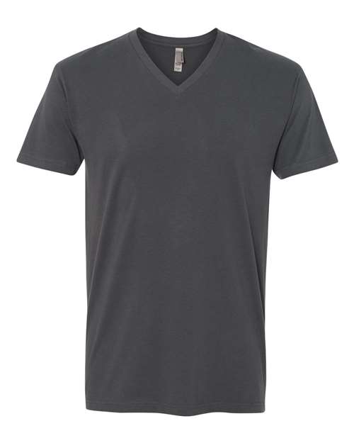Next Level Men's Sueded V - Neck T-Shirt - Next Level 6440 Heavy Metal XS Short Sleeve T-Shirts