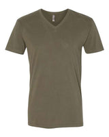 Next Level Men's Sueded V - Neck T-Shirt - Next Level 6440 Military Green XS Short Sleeve T-Shirts