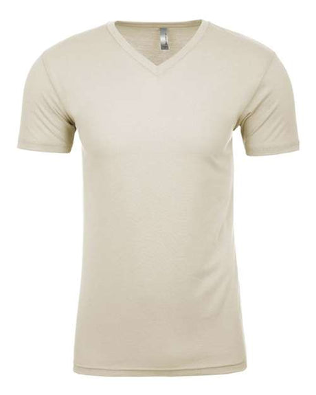 Next Level Men's Sueded V - Neck T-Shirt - Next Level 6440 Natural XS Short Sleeve T-Shirts