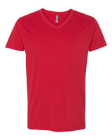 Next Level Men's Sueded V - Neck T-Shirt - Next Level 6440 Red XS Short Sleeve T-Shirts