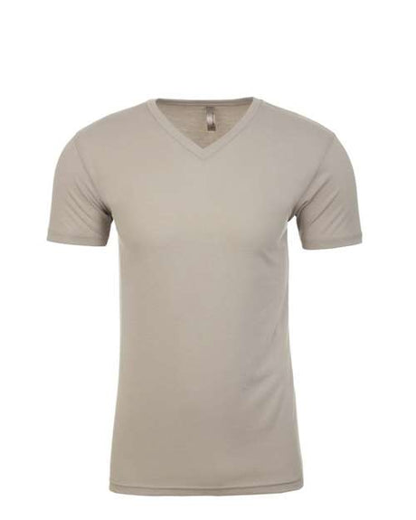 Next Level Men's Sueded V - Neck T-Shirt - Next Level 6440 Sand XS Short Sleeve T-Shirts
