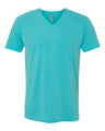 Next Level Men's Sueded V - Neck T-Shirt - Next Level 6440 Tahiti Blue XS Short Sleeve T-Shirts