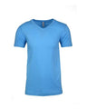 Next Level Men's Sueded V - Neck T-Shirt - Next Level 6440 Turquoise XS Short Sleeve T-Shirts