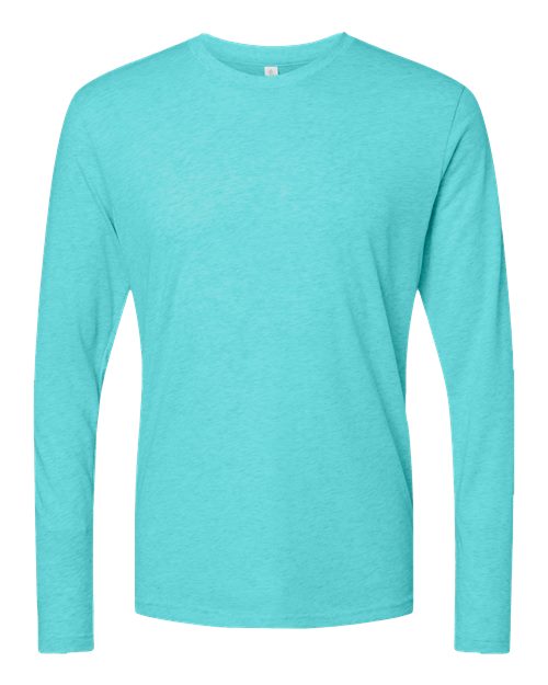 Next Level Men's Triblend Long Sleeve T-Shirt - Next Level 6071 Tahiti Blue XS Long Sleeve T-Shirts