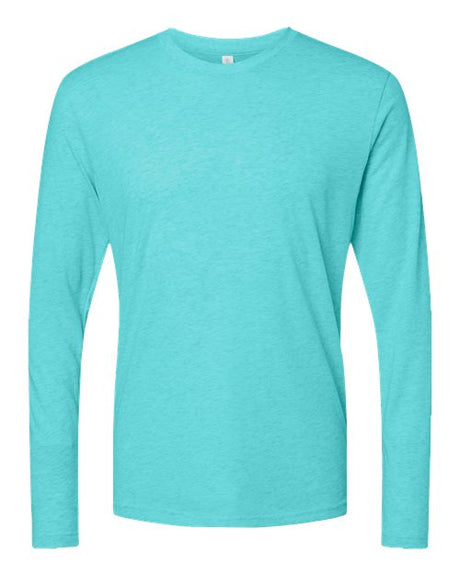 Next Level Men's Triblend Long Sleeve T-Shirt - Next Level 6071 Tahiti Blue XS Long Sleeve T-Shirts