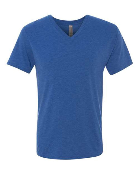 Next Level Men's Triblend V - Neck T-Shirt - Next Level 6040 Vintage Royal S Short Sleeve T-Shirts