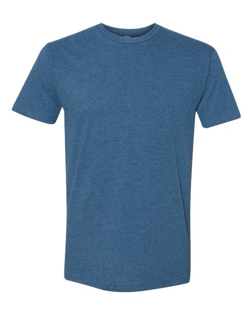 Next Level Sueded T-Shirt - Next Level 6410 Heather Cool Blue XS Short Sleeve T-Shirts