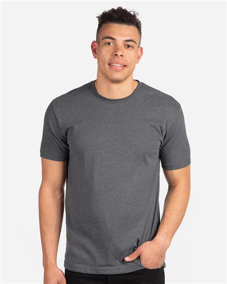 Next Level Sueded T-Shirt - Next Level 6410 Heather Metal XS Short Sleeve T-Shirts