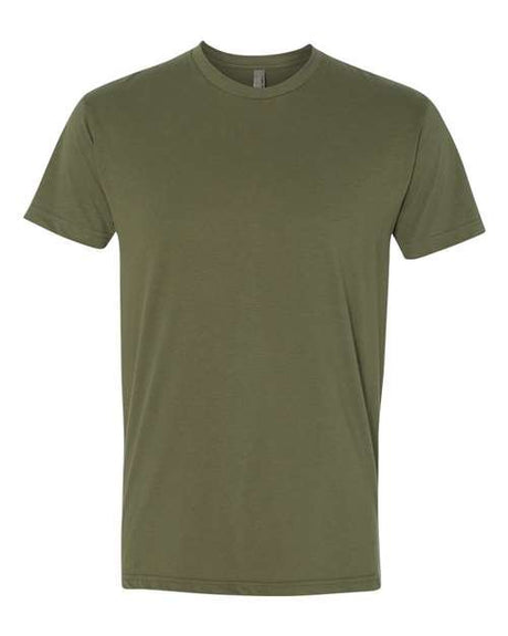 Next Level Sueded T-Shirt - Next Level 6410 Military Green XS Short Sleeve T-Shirts