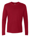Next Level Unisex Cotton Long Sleeve T-Shirt - Next Level 3601 Cardinal XS Long Sleeve T-Shirts