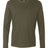 Next Level Unisex Cotton Long Sleeve T-Shirt - Next Level 3601 Military Green XS Long Sleeve T-Shirts