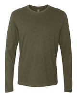 Next Level Unisex Cotton Long Sleeve T-Shirt - Next Level 3601 Military Green XS Long Sleeve T-Shirts