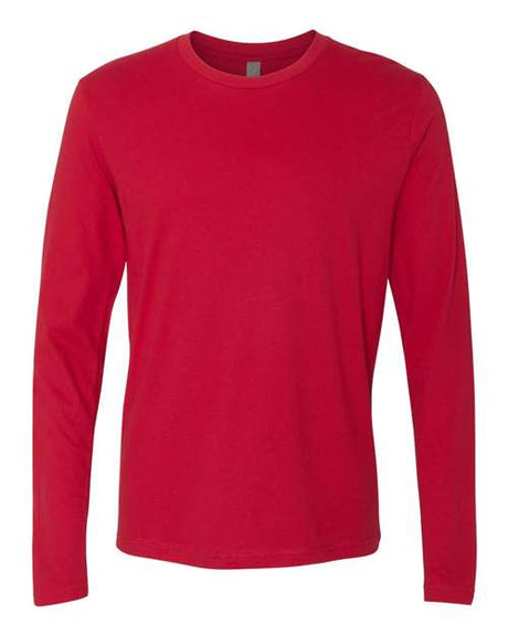 Next Level Unisex Cotton Long Sleeve T-Shirt - Next Level 3601 Red XS Long Sleeve T-Shirts