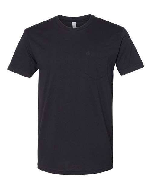 Next Level Unisex Cotton Pocket T-Shirt - Next Level 3605 Black XS Short Sleeve T-Shirts
