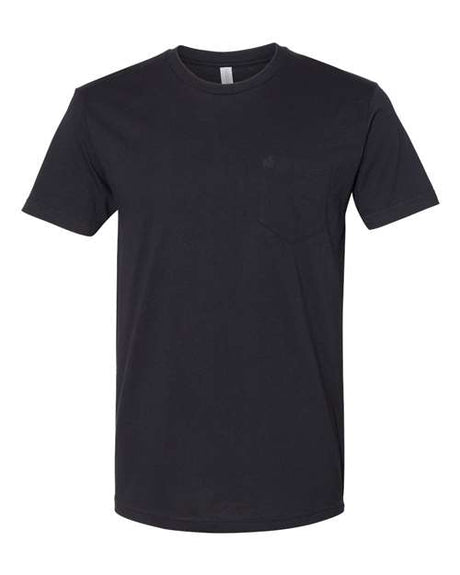 Next Level Unisex Cotton Pocket T-Shirt - Next Level 3605 Black XS Short Sleeve T-Shirts