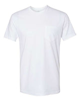 Next Level Unisex Cotton Pocket T-Shirt - Next Level 3605 White XS Short Sleeve T-Shirts