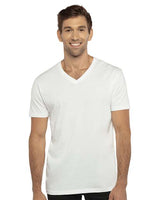 Next Level Unisex Cotton V - Neck T-Shirt - Next Level 3200 White XS Short Sleeve T-Shirts