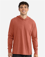 Next Level Unisex CVC Hoodie Long Sleeve T-Shirt - Next Level 6221 Heather Redwood XS Long Sleeve T-Shirts