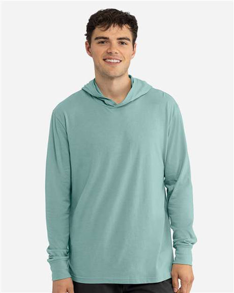 Next Level Unisex CVC Hoodie Long Sleeve T-Shirt - Next Level 6221 Heather Seafoam XS Long Sleeve T-Shirts