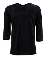 Next Level Unisex CVC Three - Quarter Sleeve Raglan T-Shirt - Next Level 6251 Black/ Black XS Short Sleeve T-Shirts