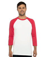Next Level Unisex CVC Three - Quarter Sleeve Raglan T-Shirt - Next Level 6251 Black/ Black XS Short Sleeve T-Shirts