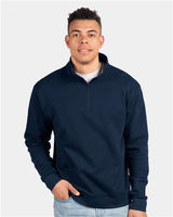 Next Level Unisex Fleece Quarter - Zip Pullover - Next Level 9643 Midnight Navy XS