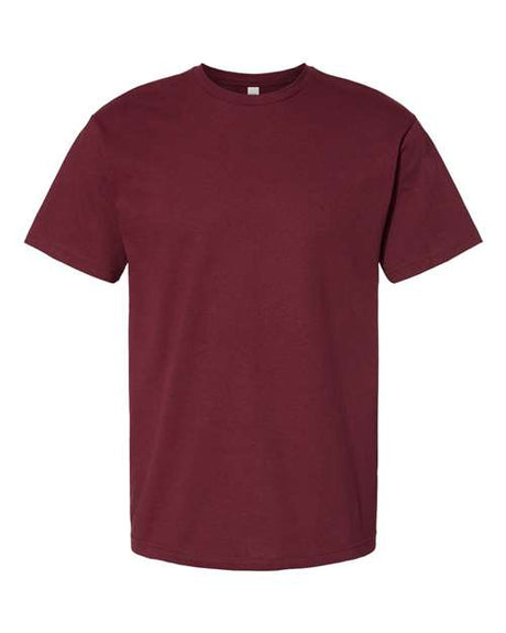 Next Level Unisex Heavyweight Cotton T-Shirt - Next Level 1800 Maroon 4XL Short Sleeve T-Shirts