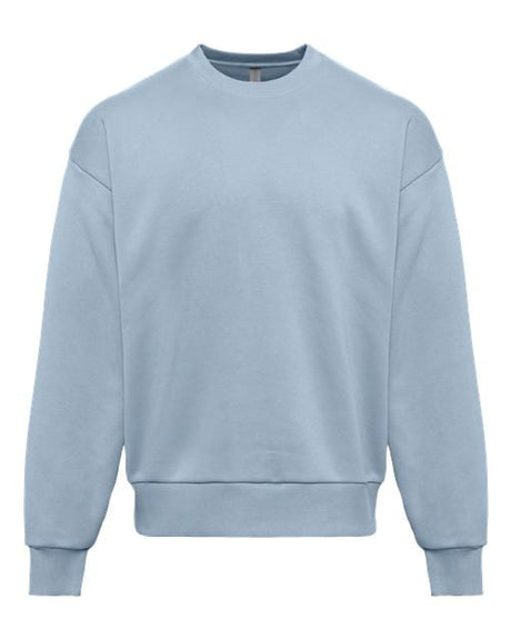 Next Level Unisex Heavyweight Crewneck Sweatshirt - Next Level 9007 Stonewash Denim XS Crewneck Sweatshirts