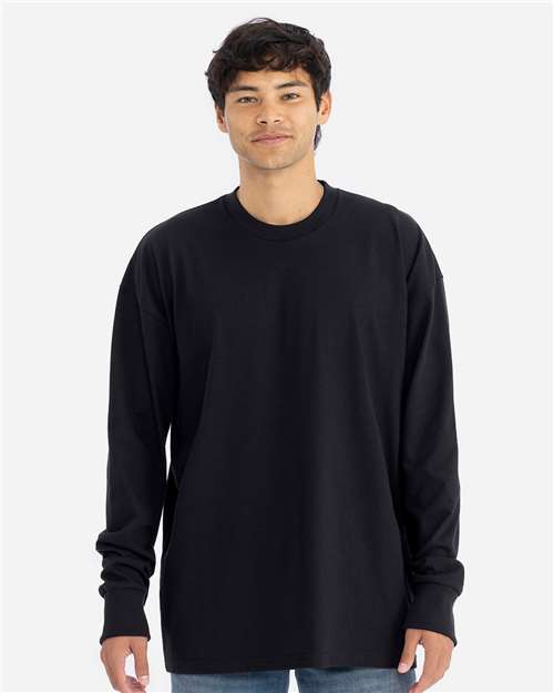 Next Level Unisex Heavyweight Long Sleeve T-Shirt - Next Level 7211 Black XS Long Sleeve T-Shirts