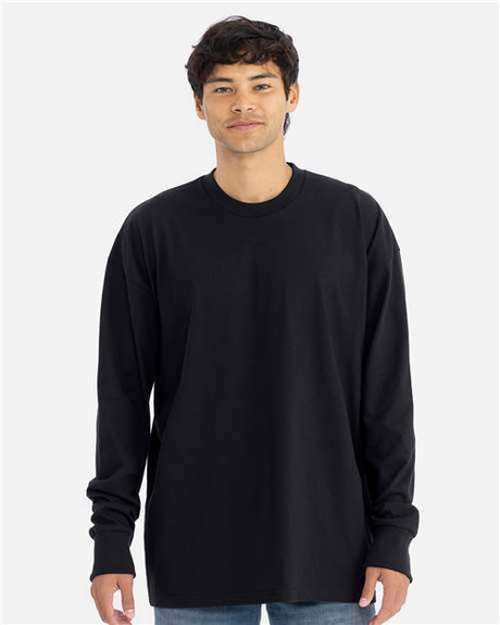 Next Level Unisex Heavyweight Long Sleeve T-Shirt - Next Level 7211 Black XS Long Sleeve T-Shirts
