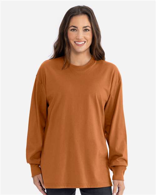 Next Level Unisex Heavyweight Long Sleeve T-Shirt - Next Level 7211 Clay XS Long Sleeve T-Shirts