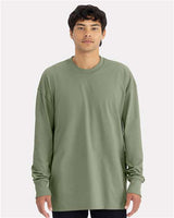Next Level Unisex Heavyweight Long Sleeve T-Shirt - Next Level 7211 Light Olive XS Long Sleeve T-Shirts