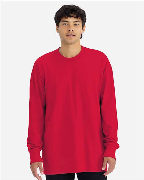 Next Level Unisex Heavyweight Long Sleeve T-Shirt - Next Level 7211 Red XS Long Sleeve T-Shirts