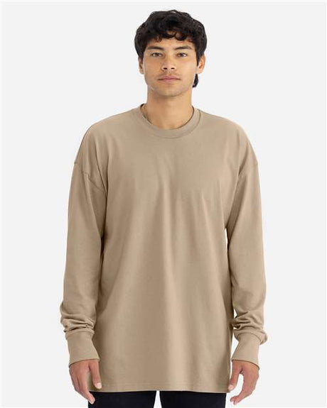 Next Level Unisex Heavyweight Long Sleeve T-Shirt - Next Level 7211 Tan XS Long Sleeve T-Shirts