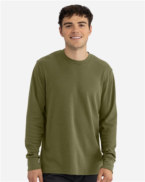 Next Level Unisex Ideal Thermal Long Sleeve T-Shirt - Next Level 8211 Black XS Long Sleeve T-Shirts