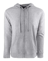 Next Level Unisex Laguna Full - Zip Hoodie Sweatshirt - Next Level 9601 Heather Grey/ Heather Grey 3XL Zip Hoodies