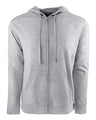 Next Level Unisex Laguna Full - Zip Hoodie Sweatshirt - Next Level 9601 Heather Grey/ Heather Grey 3XL Zip Hoodies