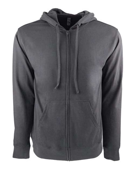 Next Level Unisex Laguna Full - Zip Hoodie Sweatshirt - Next Level 9601 Heavy Metal/ Heavy Metal XS Zip Hoodies