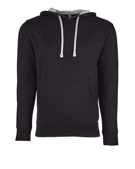 Next Level Unisex Laguna Hoodie Sweatshirt - Next Level 9301 Black/ Heather Grey XS Sweatshirts