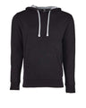 Next Level Unisex Laguna Hoodie Sweatshirt - Next Level 9301 Black/ Heather Grey XS Sweatshirts